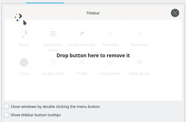 Removing buttons