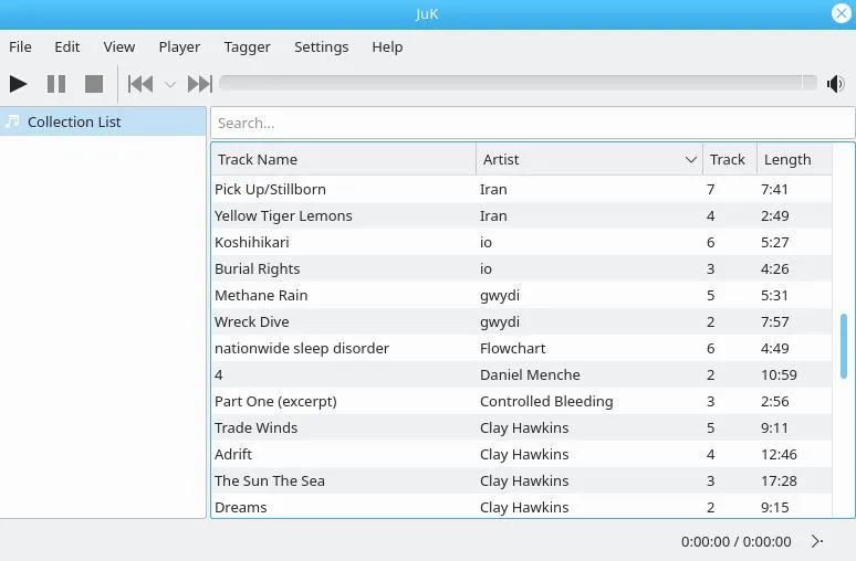 Juk music player Juk music player