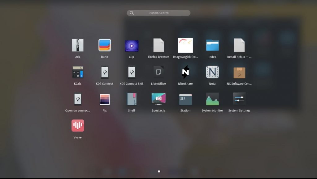 Nitrux 2.0 应用程序视图