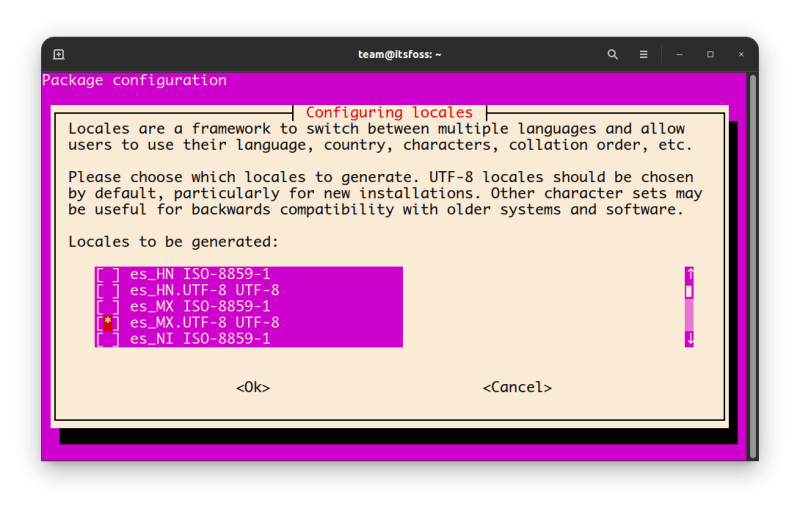 Selecting your language