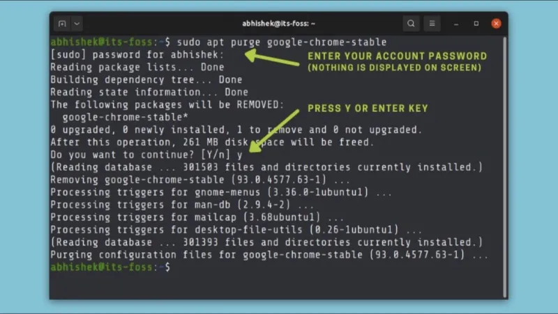 Removing Google Chrome for Ubuntu