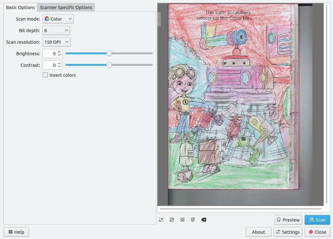 Skanlite with custom artwork Skanlite with custom artwork