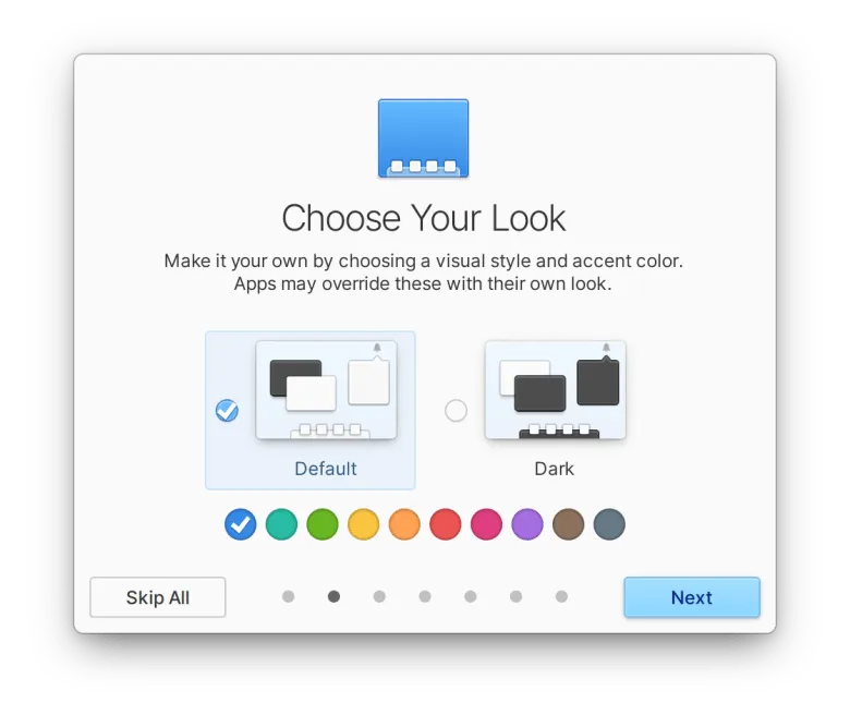 Accent color option in elementary OS 6