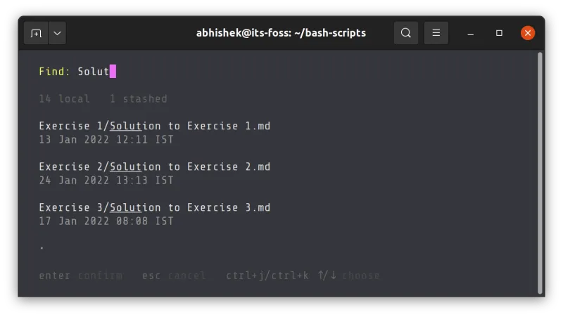 You can search files by their name
