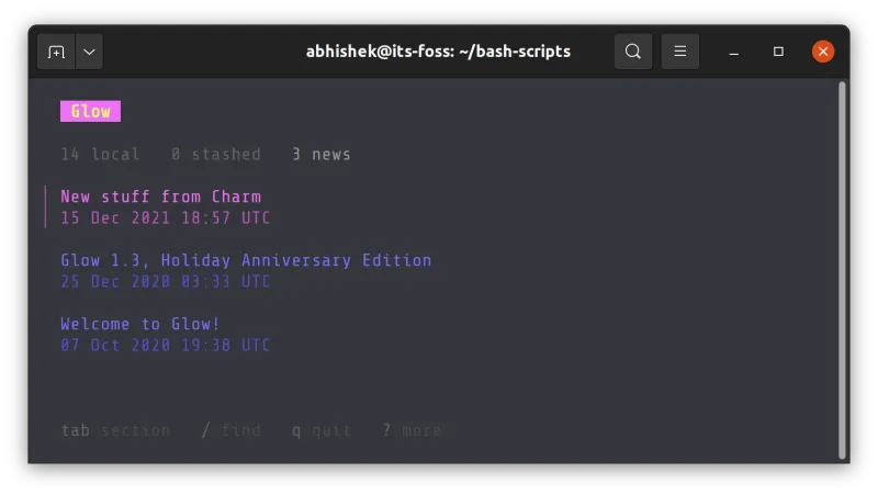 The news tab shows messages from the developers