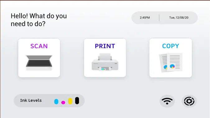 printer init screen 打印机初始化画面