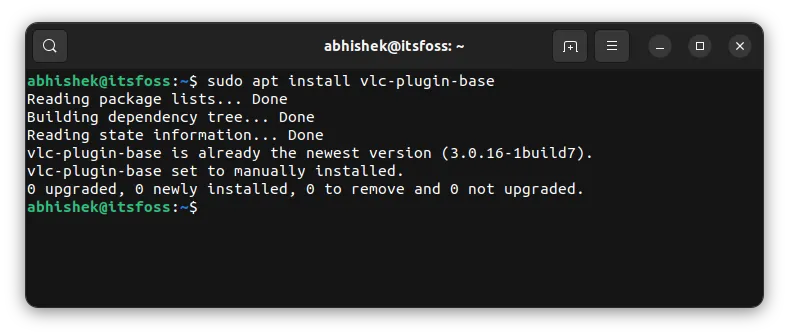 package set manually