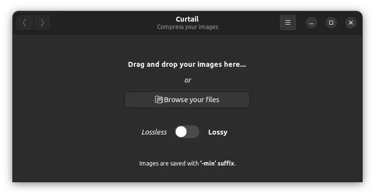 curtail app interface