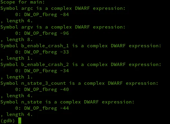 info scope main output
