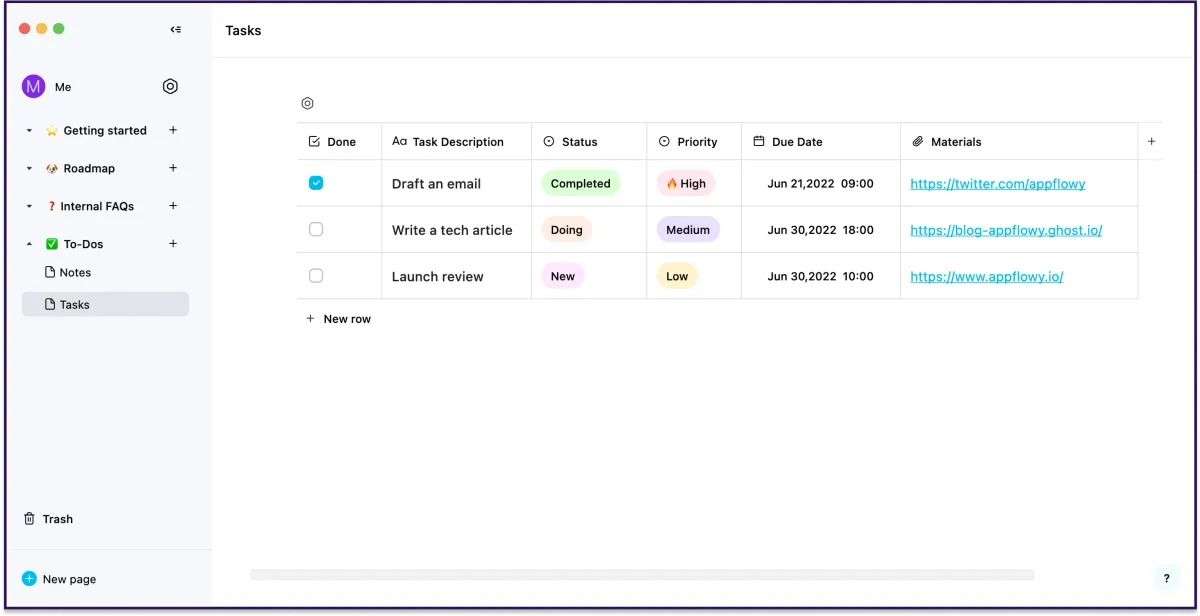 appflowy screenshot 1