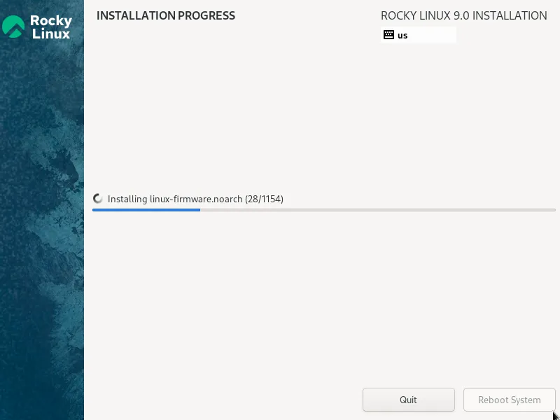 RockyLinux9-Installation-Progress