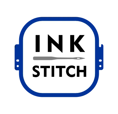 The logo of the Ink/Stitch project