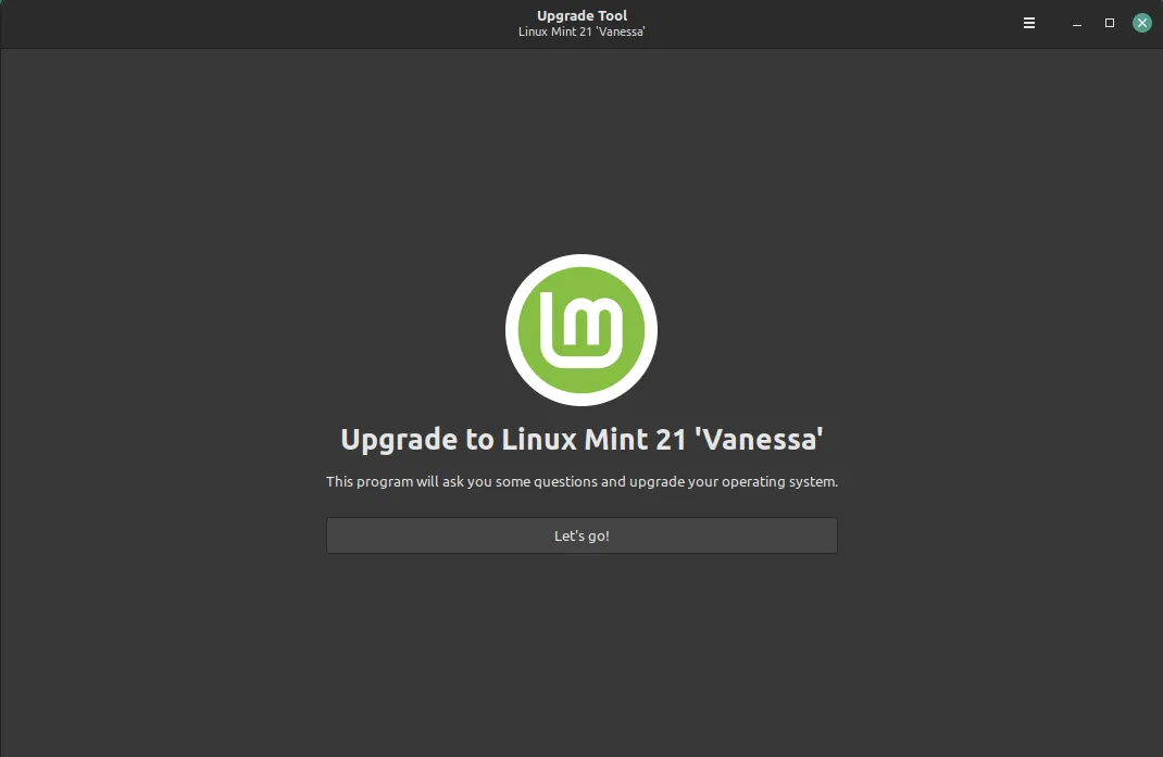 Mint Upgrade Tool Home Page