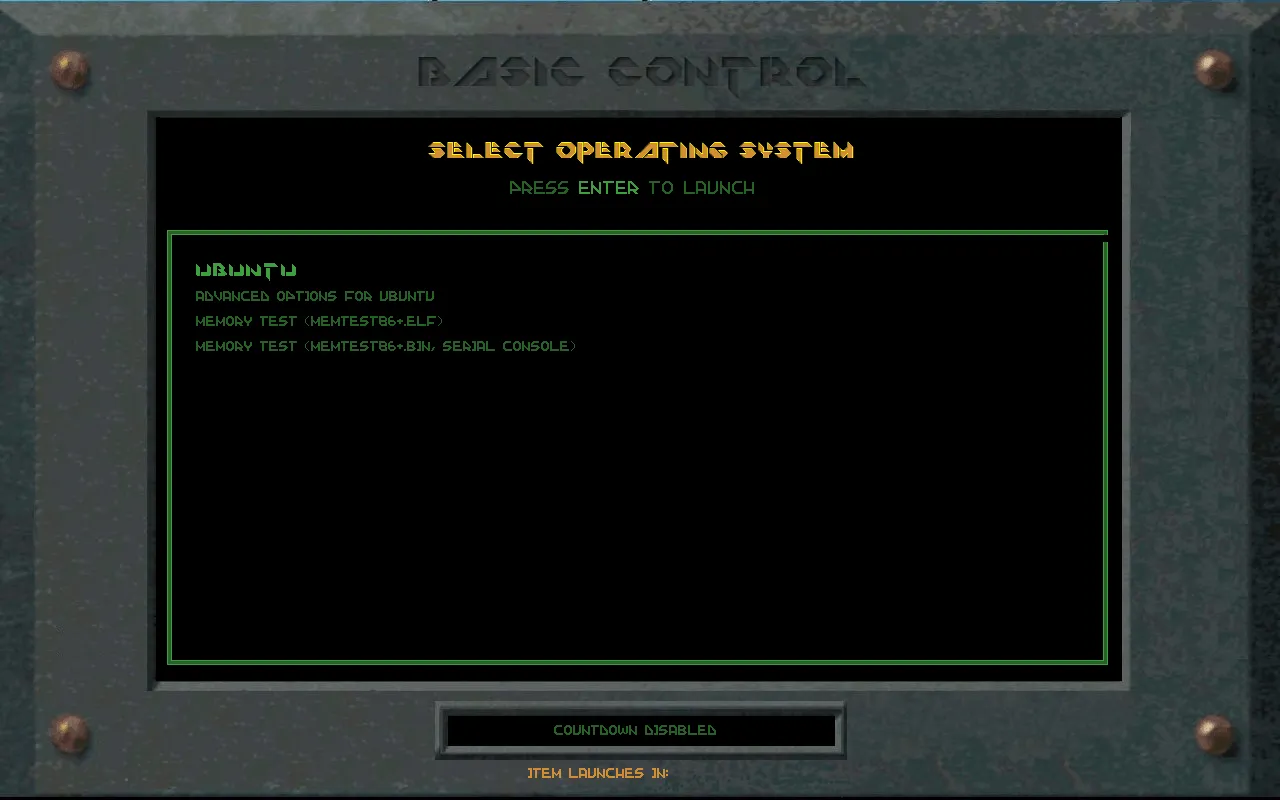 Updated GRUB Menu With Descent Theme