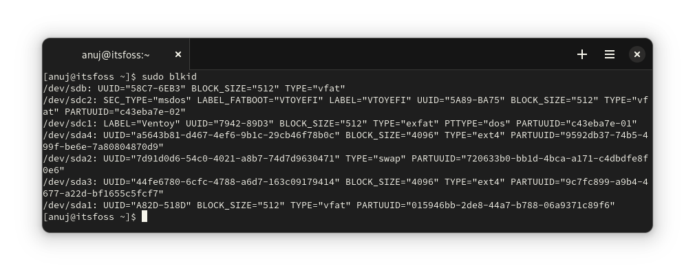 Using lsblk to list connected USb devicesUsing blkid to list connected USb devices