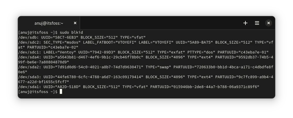 Using lsblk to list connected USb devicesUsing blkid to list connected USb devices