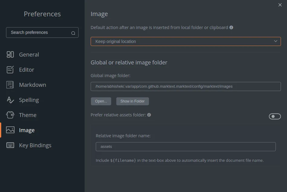 Configuration and settings