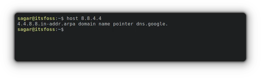 host 8.8.4.4