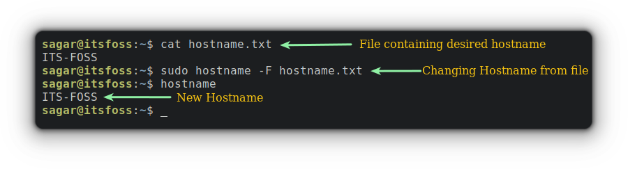 sudo hostname -F hostname.txt