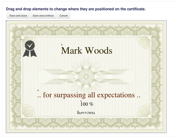 Custom certificate Moodle 插件 Custom certificate Moodle 插件