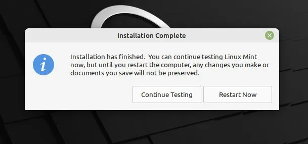 图 13：安装完成