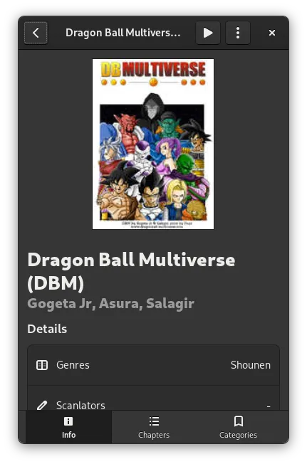 Komikku 紧凑视图