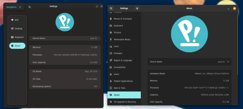 pop os cosmic 桌面环境早期构建