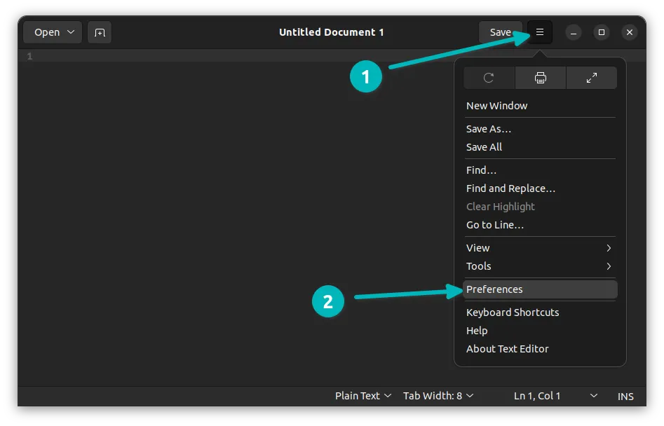 在 Gedit 中访问插件
