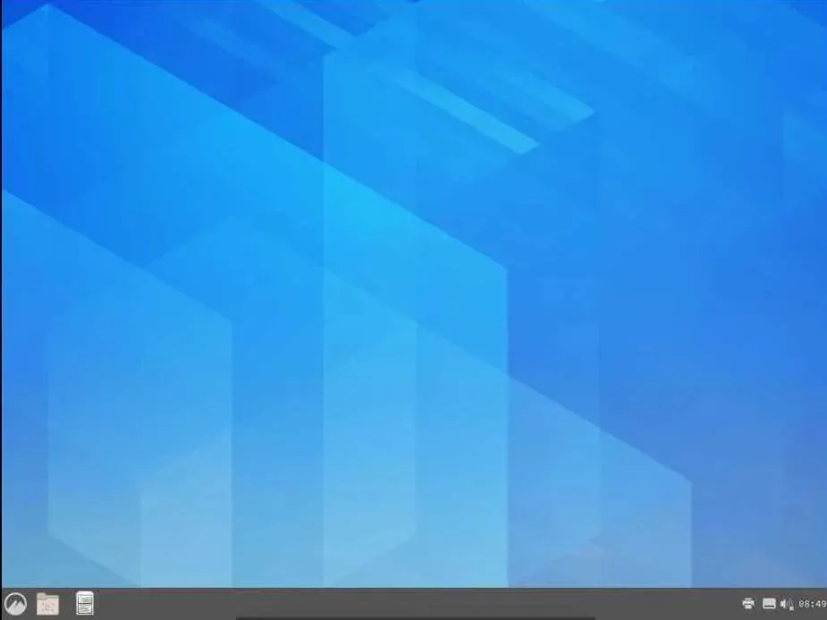 Arch 中的 Cinnamon 桌面（配置前）