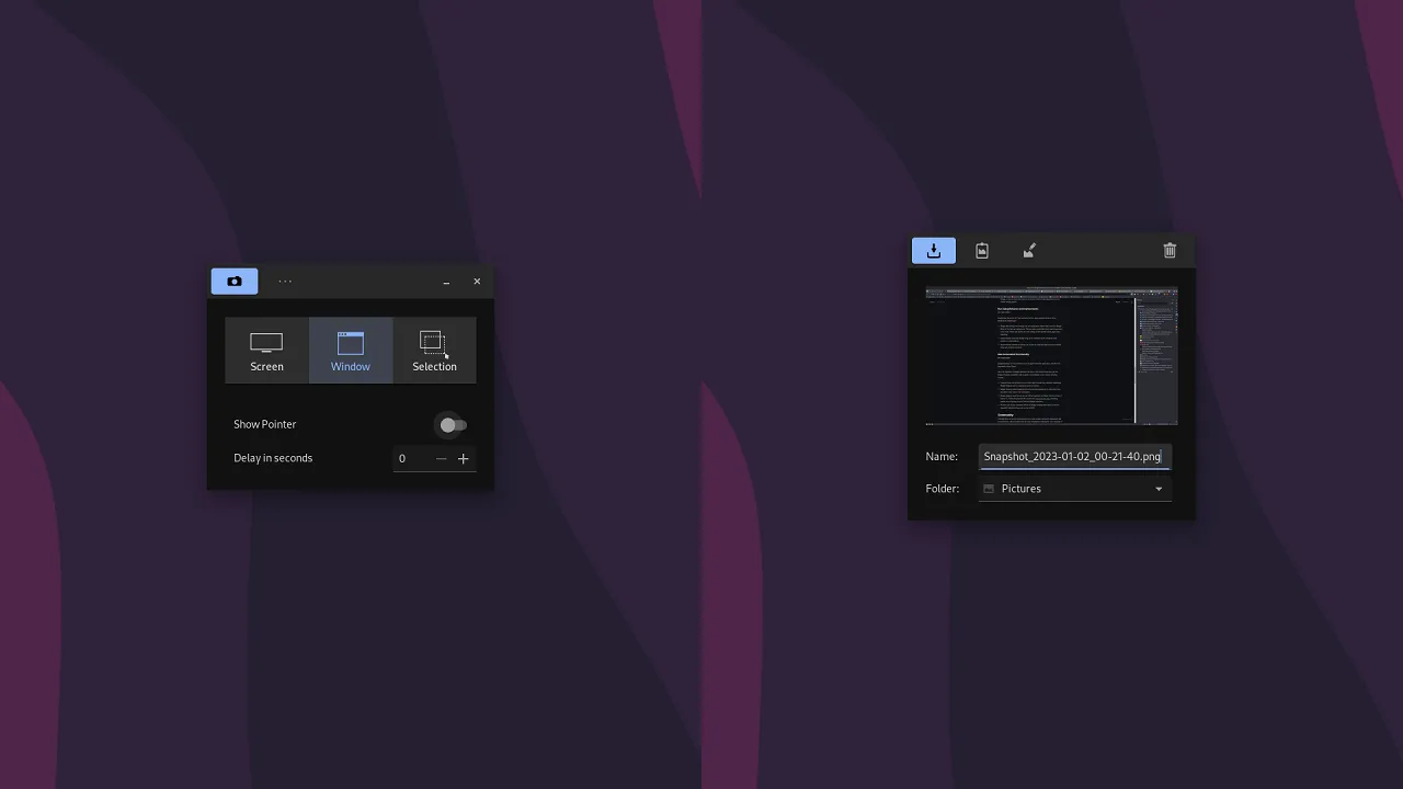 Budgie 10.7 屏幕截图工具