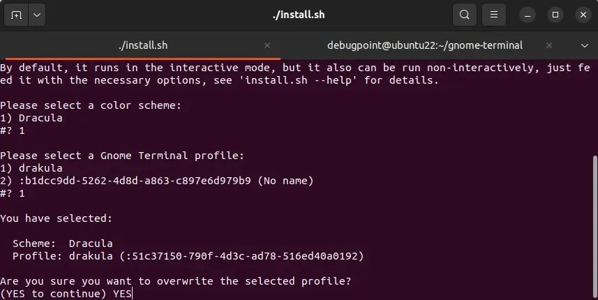 为 GNOME “终端”应用 Drakula 主题