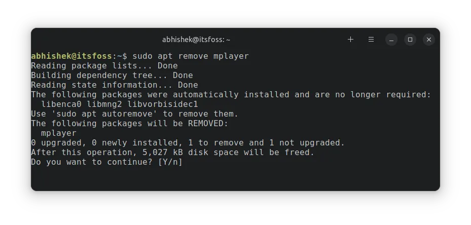 apt uninstall package ubuntu