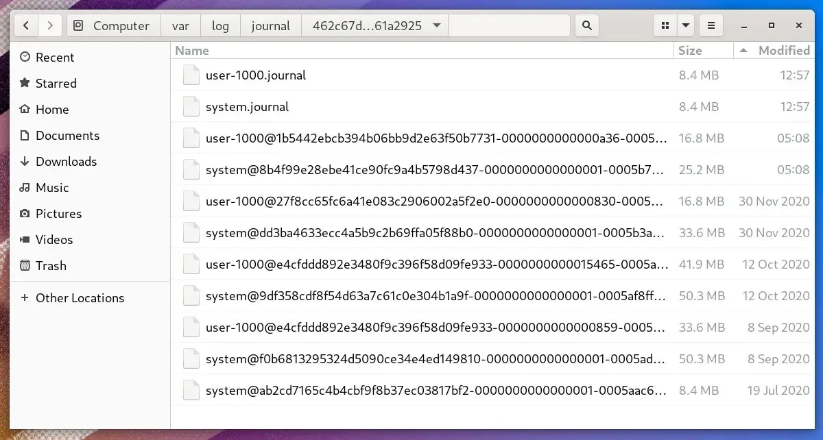 日志文件位置的截图-2