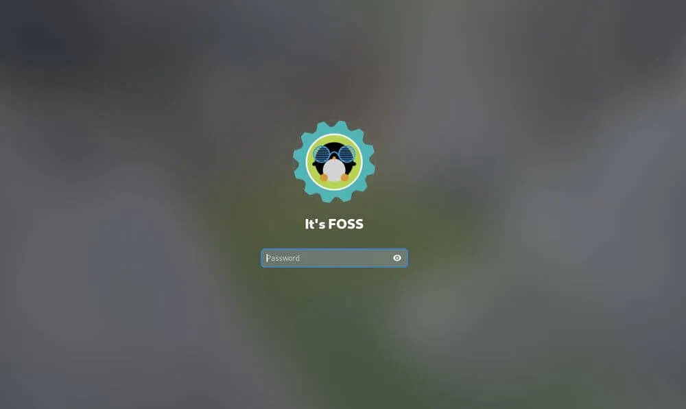 GNOME 44 的新锁屏和登录窗口的截图