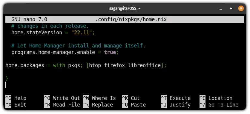在 NixOS 上使用主目录管理器安装多个软件包