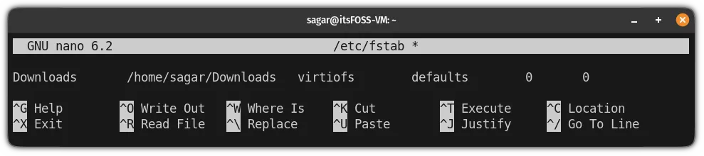使 Qemu 中的共享文件夹永久化
