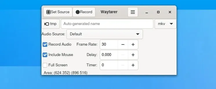 适用于 Linux 的 Wayfarer 屏幕录制软件