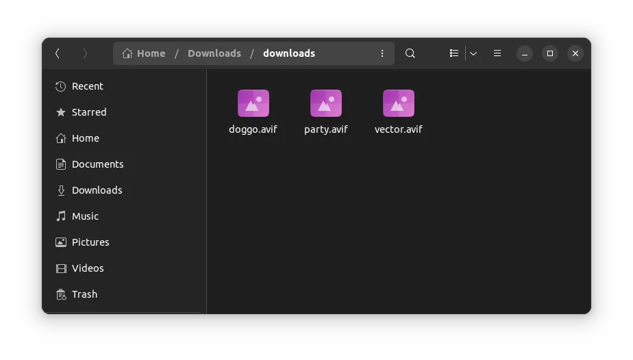 avif image no thumbnail