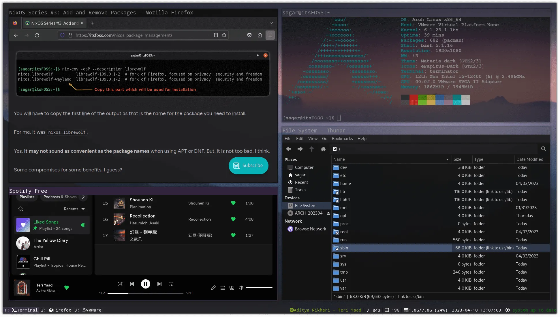 如何在 Linux 中配置 i3 窗口管理器、i3blocks 和 i3gaps