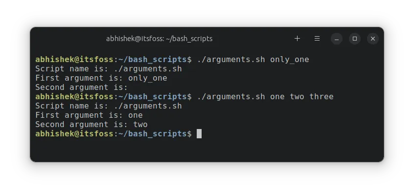 Passing fewer or more arguments to bash script