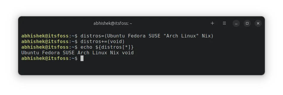 Append new element to array