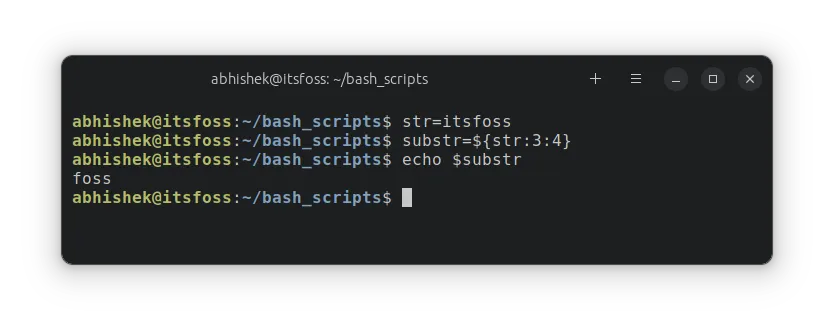 Extracting substring in bash