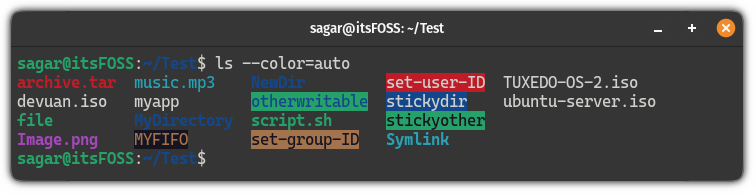 Use  --color=auto flag with the ls command to get the colored output