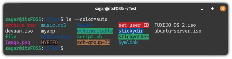 Use  --color=auto flag with the ls command to get the colored output