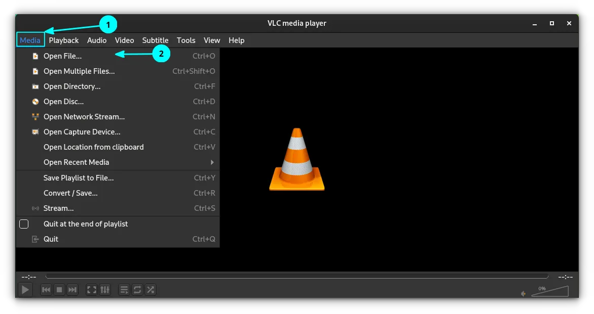 Open File in VLC
