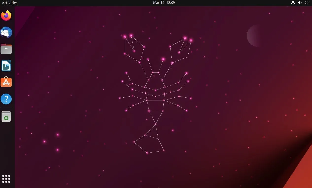 Ubuntu 23.04 主屏幕截图
