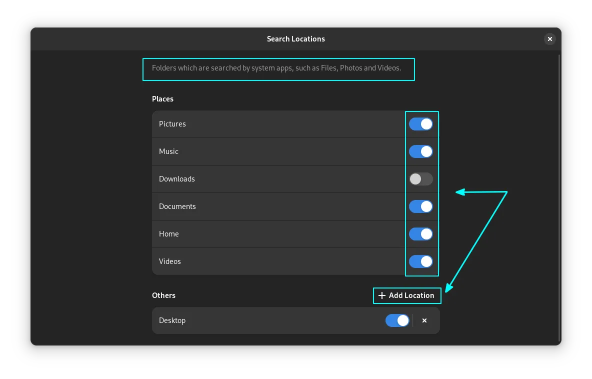 添加或移除位置