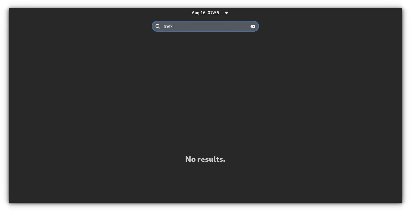 使用模糊搜索的 GNOME 搜索