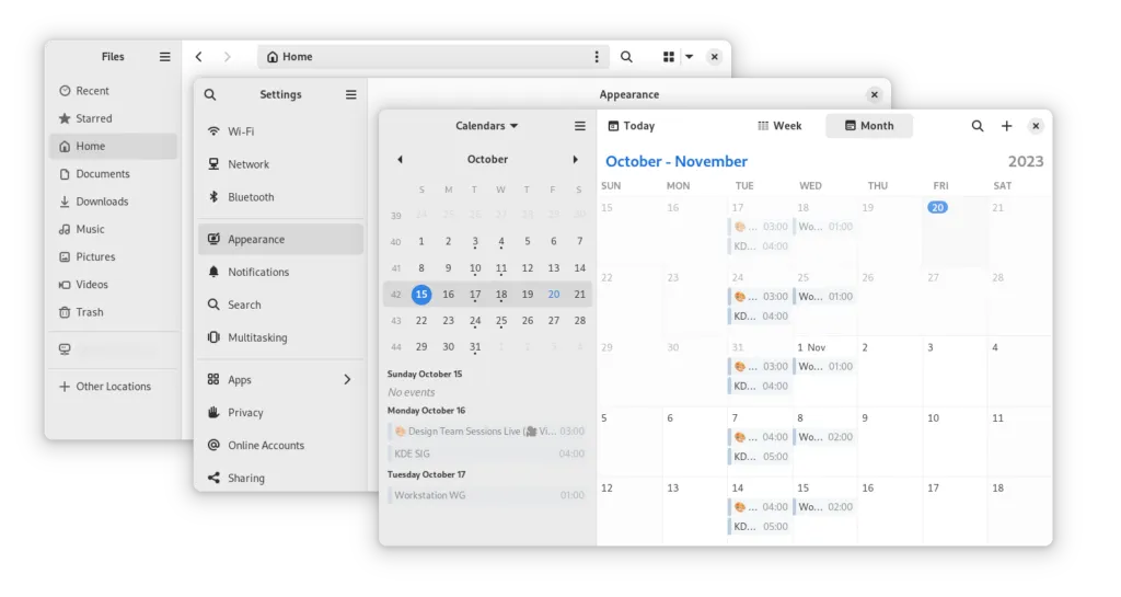 文件、设置和日历显示新的侧边栏插件