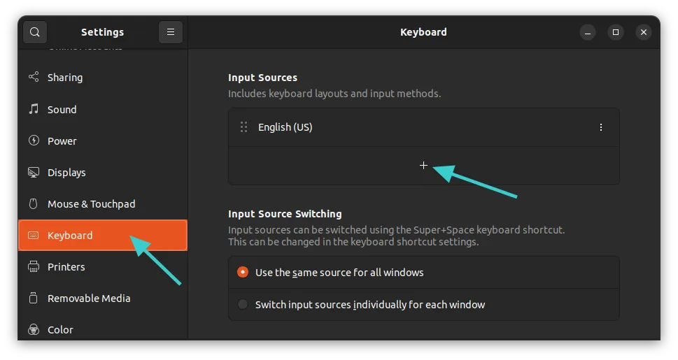 Add new keyboard layout